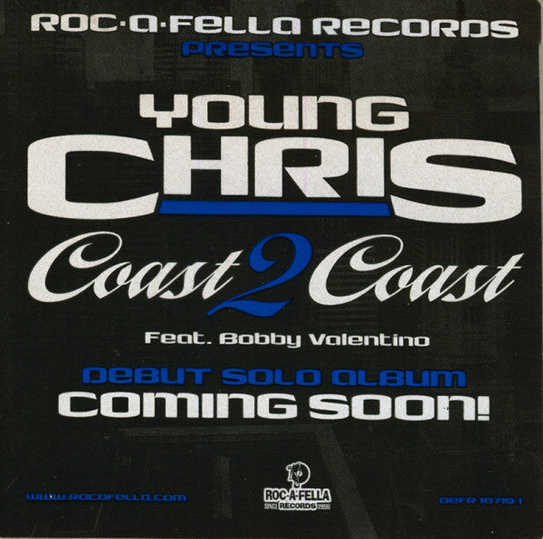 Young Chris Feat. Bobby Valentino (2) : Coast 2 Coast (12", Promo)