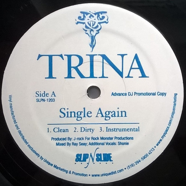 Trina : Single Again (12", Single, Promo)