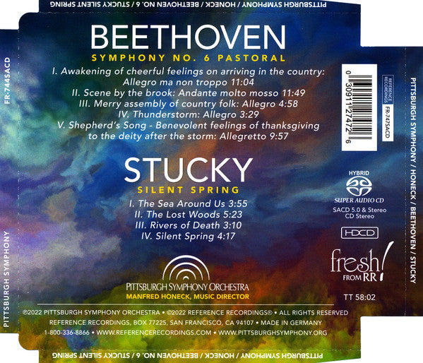 Manfred Honeck, The Pittsburgh Symphony Orchestra, Ludwig van Beethoven, Steven Stucky : Symphony No.6 / Silent Spring (SACD, Hybrid, Multichannel, Album, HDC)