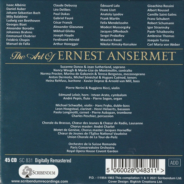 Ansermet* : The Art Of Ernest Ansermet (Stereo Recordings 1954 – 1963) (45xCD, Comp, RE, RM)