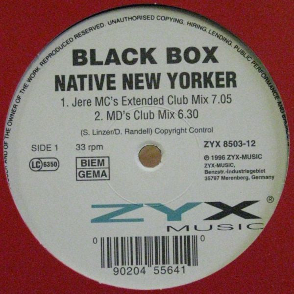 Black Box : Native New Yorker (12")