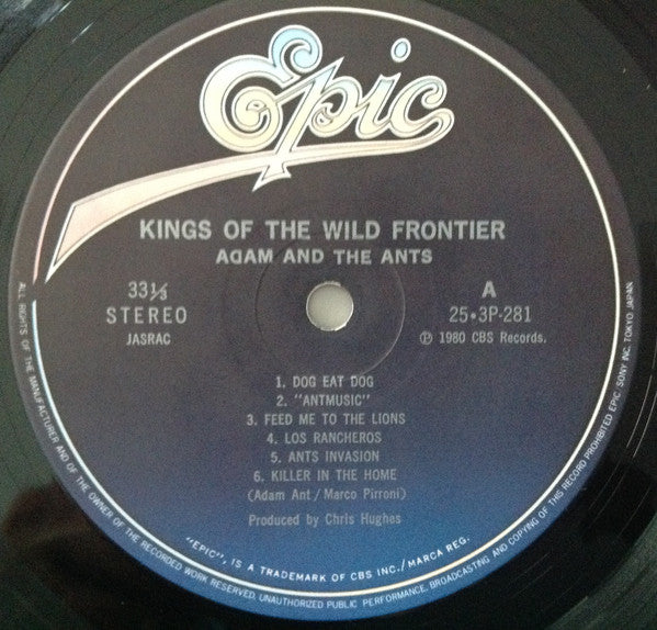 Adam And The Ants : Kings Of The Wild Frontier (LP, Album)