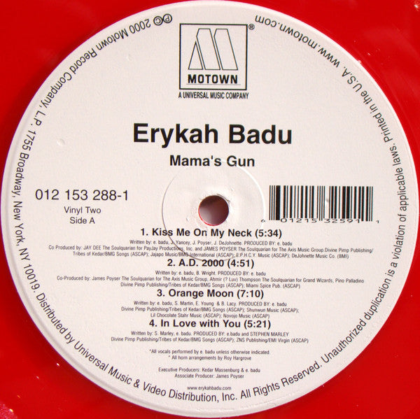 Erykah Badu : Mama's Gun (2xLP, Album, Red)