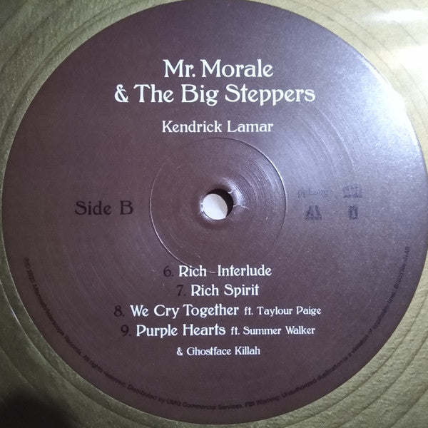 Kendrick Lamar : Mr. Morale & The Big Steppers (2xLP, Album, Gol)