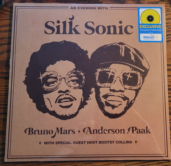 Silk Sonic : An Evening With Silk Sonic (LP, Album, Ltd, Yel)