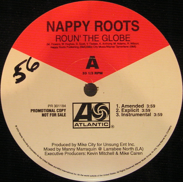 Nappy Roots : Roun' The Globe / Lac Dogs & Hogs (12", Promo)