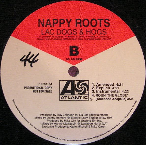 Nappy Roots : Roun' The Globe / Lac Dogs & Hogs (12", Promo)