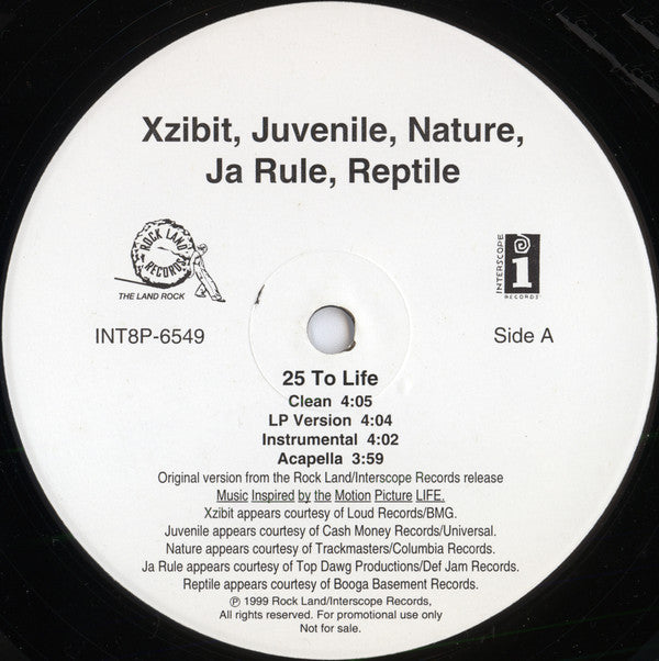 Xzibit, Juvenile (2), Nature (4), Ja Rule & Reptile (2) / K-Ci & JoJo : 25 To Life / Life (Re-Mix) (12", Single, Promo)