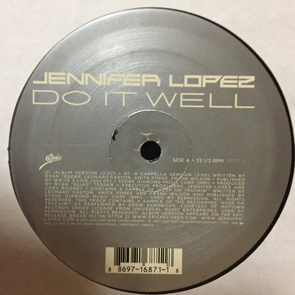 Jennifer Lopez : Do It Well (12")