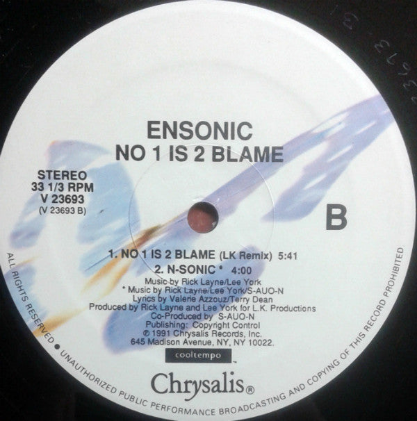 EN-Sonic : No 1 Is 2 Blame (12")