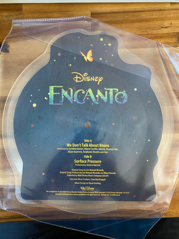 "Encanto" Cast, Carolina Gaitán, Mauro Castillo, Adassa (2), Rhenzy Feliz, Diane Guerrero, Stephanie Beatriz, Jessica Darrow : We Don't Talk About Bruno / Surface Pressure (10", Comp, Ltd, Pic, Die)