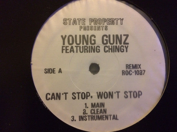 Young Gunz feat. Chingy : Cant Stop Won't Stop (Remix) (12", Promo)