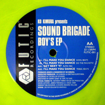 Ko Kimura Presents Sound Brigade : Boy's EP (12", Yel)