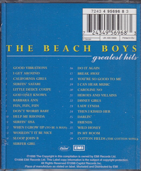 The Beach Boys : Greatest Hits (MD, Comp)