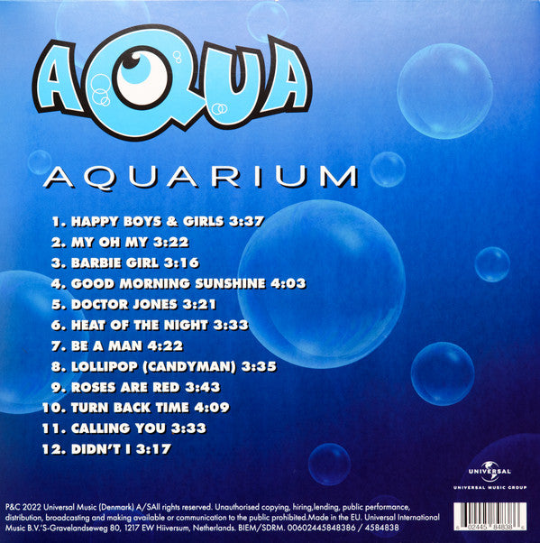 Aqua : Aquarium (LP, Album, RE, RM, Whi)