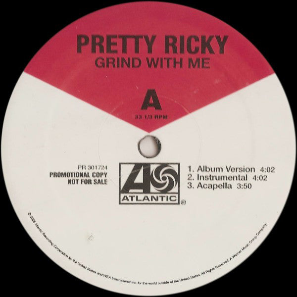 Pretty Ricky (2) : Grind With Me (12", Promo)