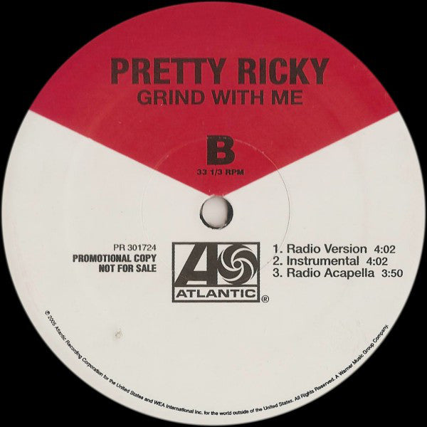 Pretty Ricky (2) : Grind With Me (12", Promo)