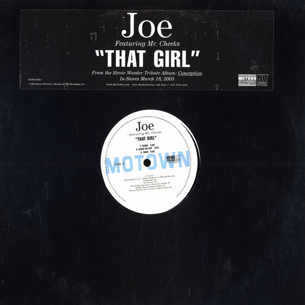 Joe : That Girl (12", Promo)