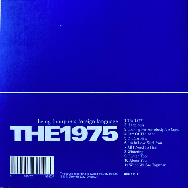 The 1975 : Being Funny In A Foreign Language (CD, Album)