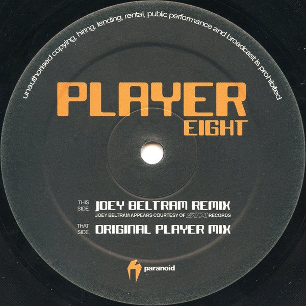 Player : Player Eight (Remix) (12")