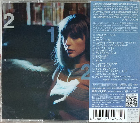 Taylor Swift = Taylor Swift : Midnights = ミッドナイツ (CD, Album, S/Edition, Moo)