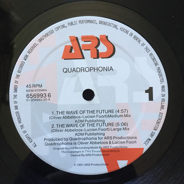 Quadrophonia : The Wave Of The Future (12", Maxi)