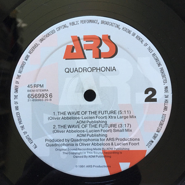 Quadrophonia : The Wave Of The Future (12", Maxi)