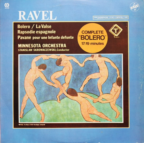 Maurice Ravel / Stanislaw Skrowaczewski / Minnesota Orchestra : Boléro /  La Valse (LP, Album, Quad)