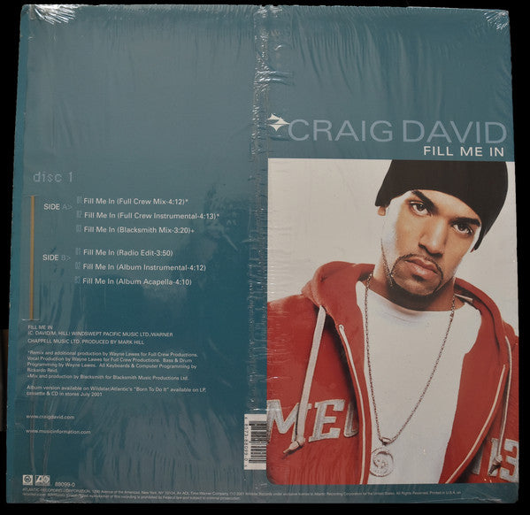 Craig David : Fill Me In (12")