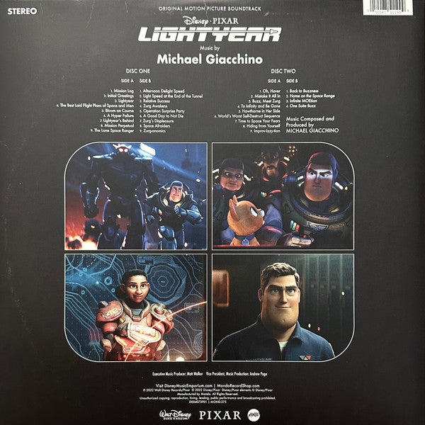 Michael Giacchino : Lightyear (Original Motion Picture Soundtrack) (2xLP, Album, Mon)