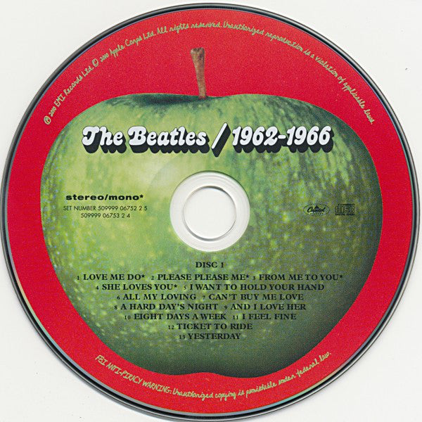 The Beatles : 1962-1966 (2xCD, Comp, RE, RM)