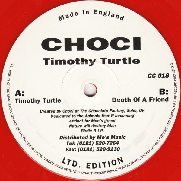 Choci : Timothy Turtle (12", Ltd, Red)