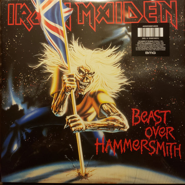 Iron Maiden : The Number Of The Beast / Beast Over Hammersmith (LP, Album, RE, RM, 40t + 2xLP, RE + Comp)