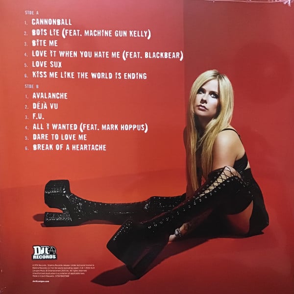 Avril Lavigne : Love Sux (LP, Album, Red)