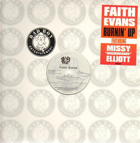 Faith Evans : Burnin' Up / Faithfully (12", Promo)