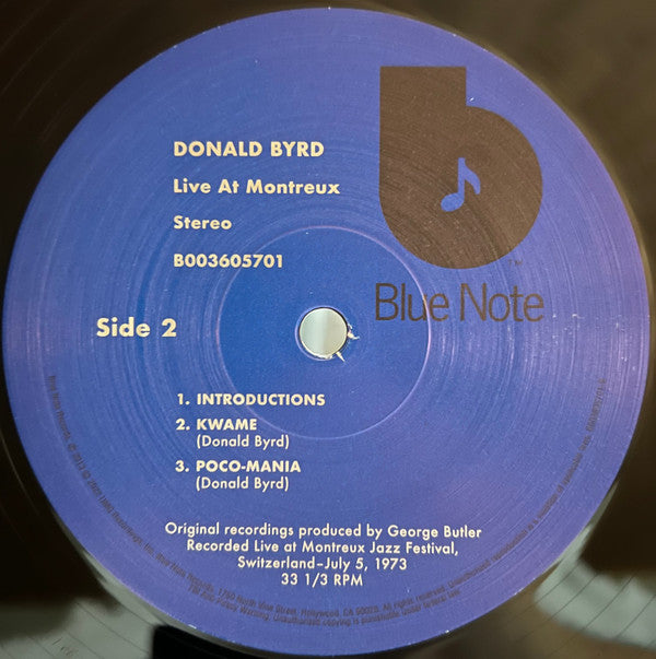 Donald Byrd : Cookin' With Blue Note At Montreux (LP, Album)