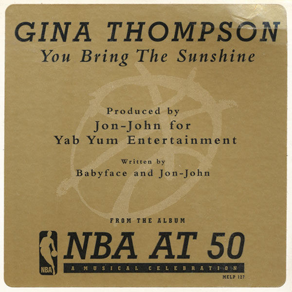 Gina Thompson : You Bring The Sunshine (12", Promo)