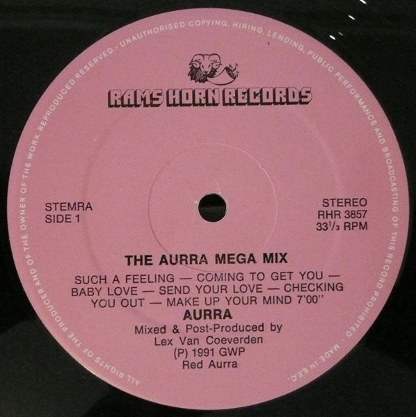 Aurra : The Aurra Mega Mix (12", Mixed)