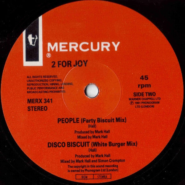 2 For Joy : World Party (12")