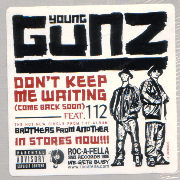 Young Gunz : Don't Keep Me Waiting (Come Back Soon) (12", Single)