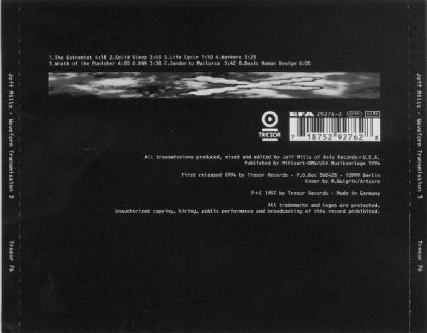 Jeff Mills : Waveform Transmission Vol. 3 (CD, Album, RE)