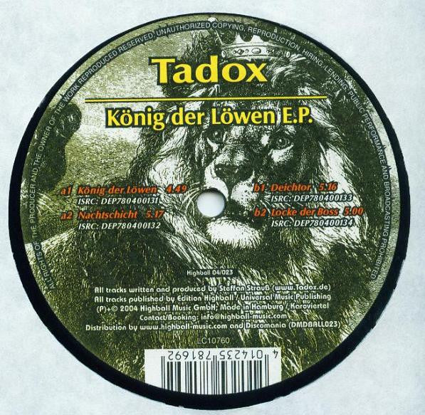 Tadox : König Der Löwen E.P. (12", EP)