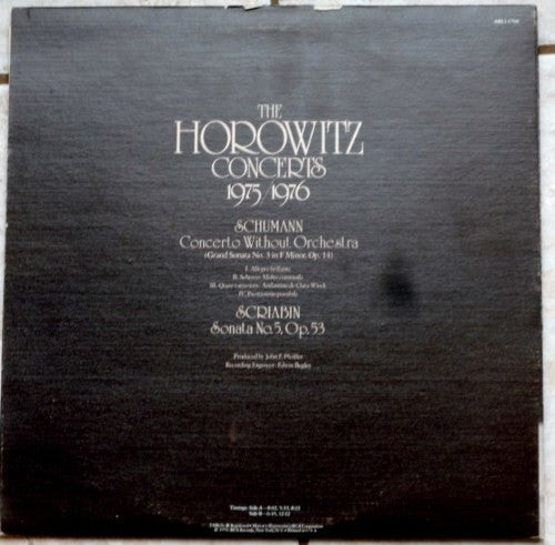 Vladimir Horowitz : The Horowitz Concerts 1975/1976 (LP)