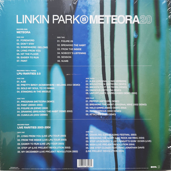 Linkin Park : Meteora (Box, Dlx, 20t + LP, Album, RE + 2xLP, Comp + LP, C)