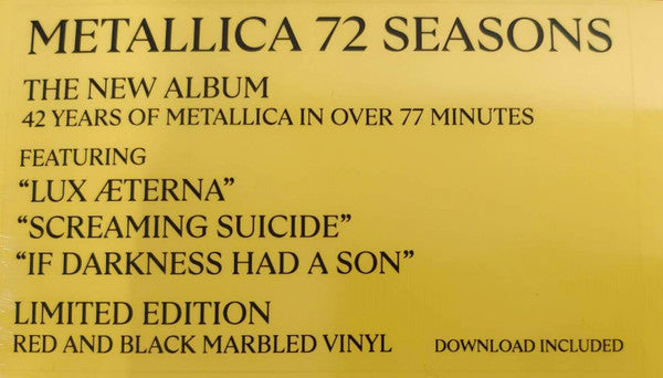 Metallica : 72 Seasons (2xLP, Album, Ltd, Red)