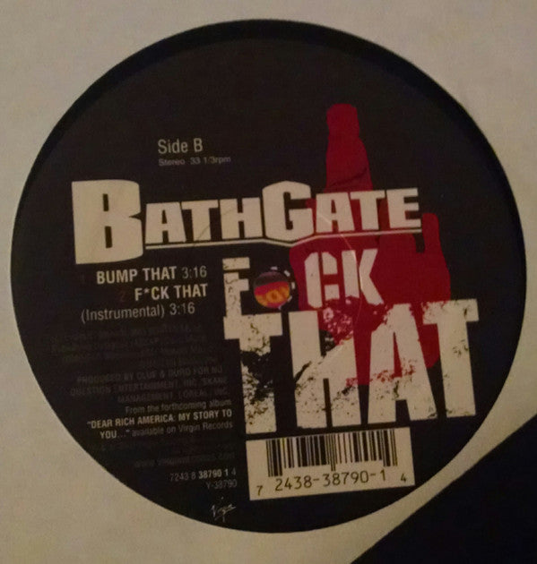 Bathgate : F*ck That (12", Single)