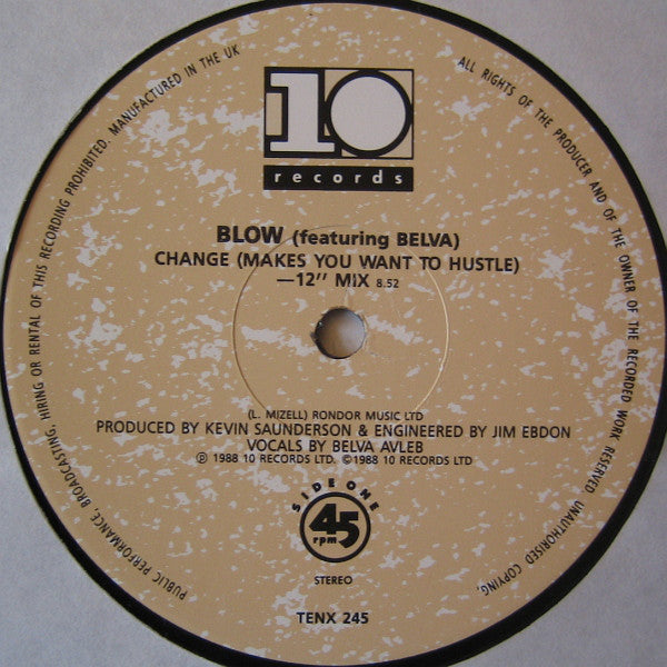 Blow : Change (Makes You Want To Hustle) (12")