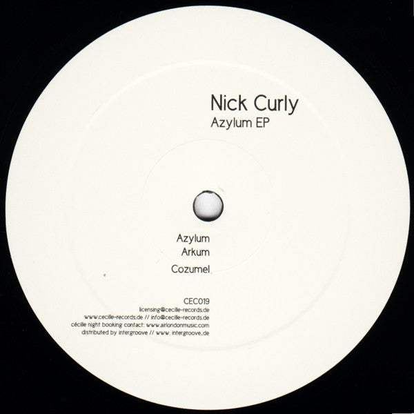 Nick Curly : Azylum EP (12", EP)