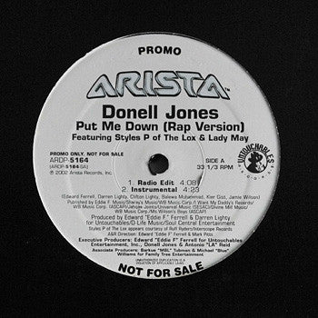 Donell Jones Featuring Styles P & Lady May : Put Me Down (Rap Version) (12", Promo)