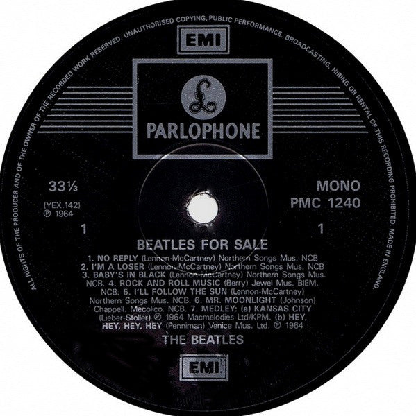 The Beatles : Beatles For Sale (LP, Album, Mono, RE, RM, Gat)